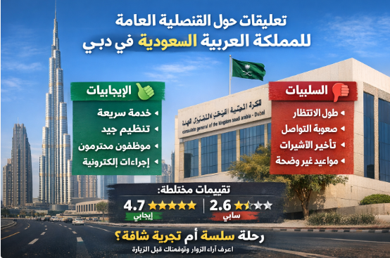 تعليقات حول القنصلية العامة للمملكة العربية السعودية في دبي
