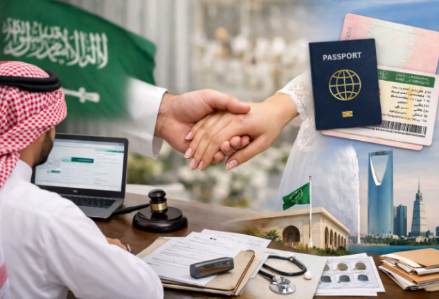 استخراج تصريح زواج سعودي من أجنبية