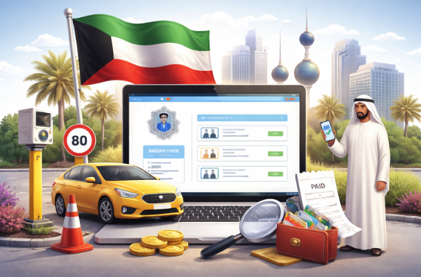 الاستعلام عن مخالفات المرور الكويت