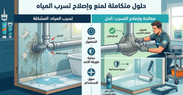 اصلاح تسرب الماء