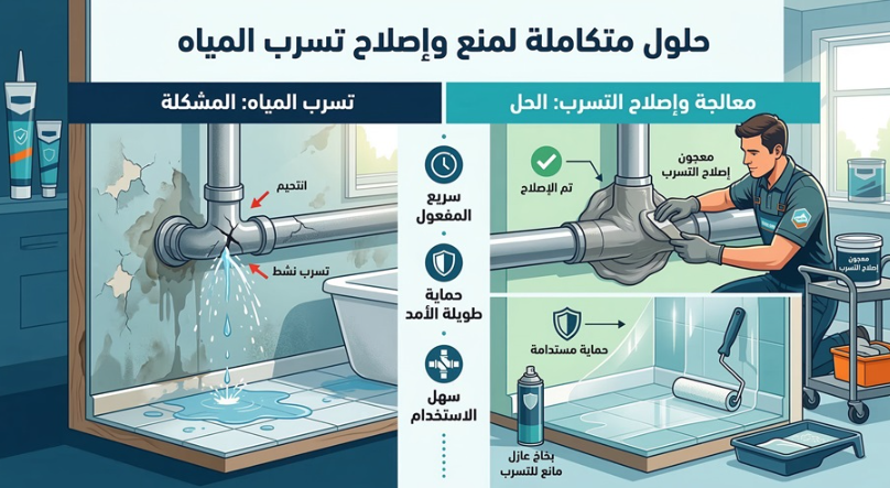 اصلاح تسرب الماء