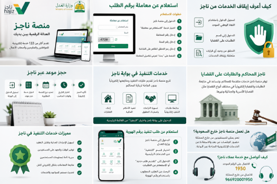 ناجز استعلام عن معاملة برقم الطلب
