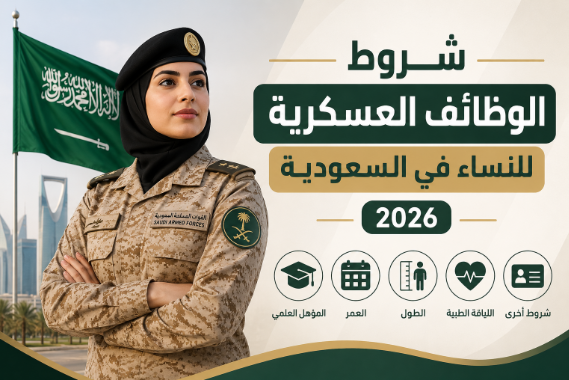 شروط الوظائف العسكريه للنساء